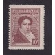 ARGENTINA 1935 GJ 748 ESTAMPILLA NUEVA MINT PAPEL TELA U$ 5.2